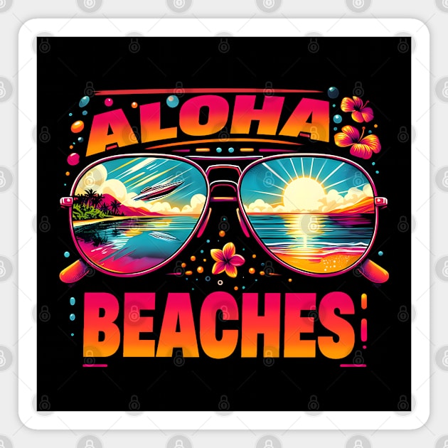 Sunset Shores Spectacle Magnet by MakerMind8.2